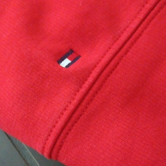 Tommy Hilfiger Red Quarter-Zip Sweater - Picture 11 of 13